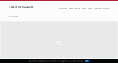 Desktop Screenshot of klangzimmer.com
